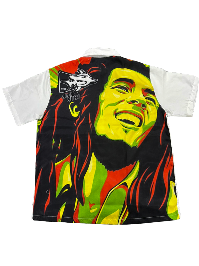 Camisa Botao "Bob Marley"
